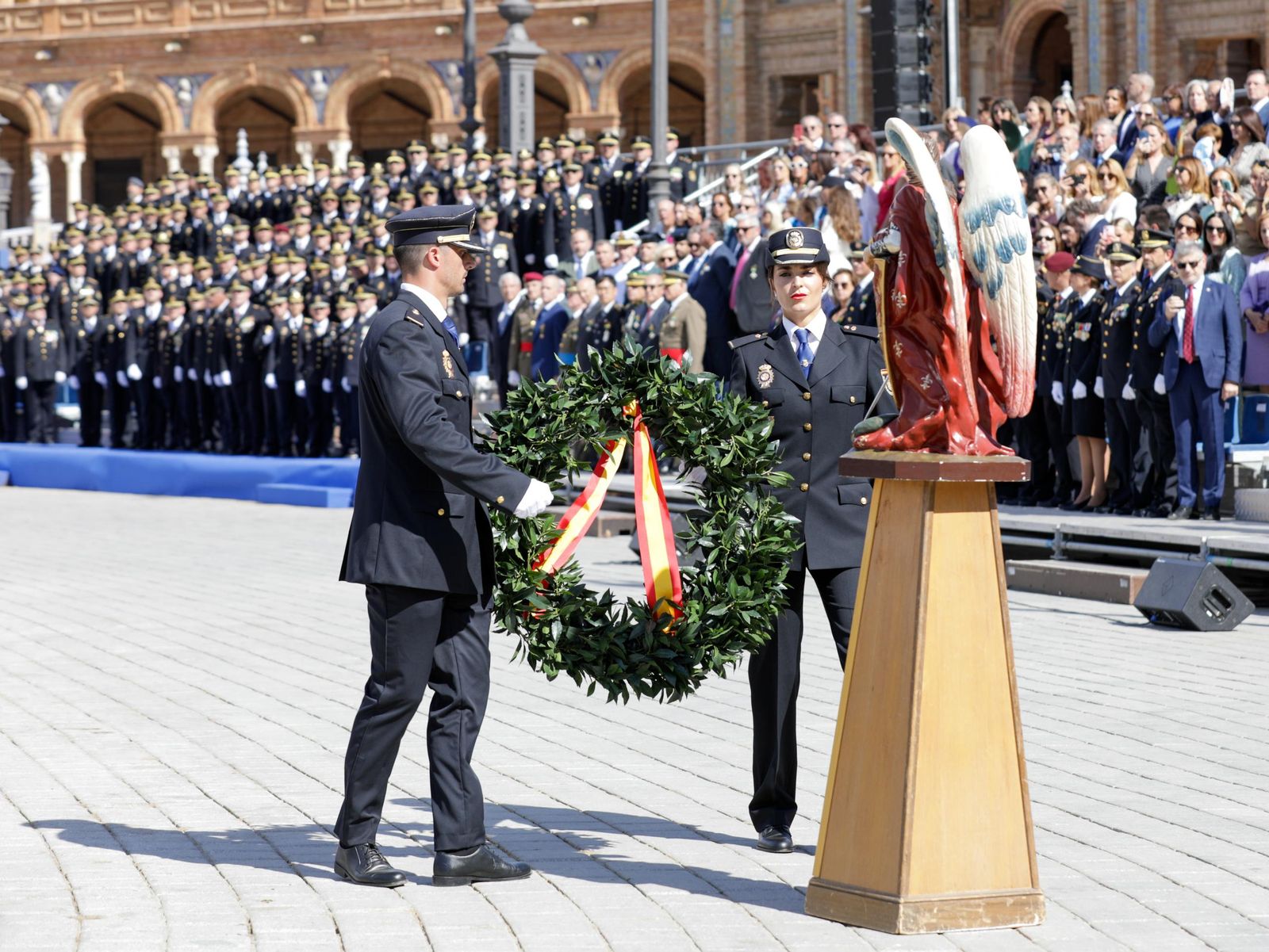 Plaza de España. Día de la Policía Nacional
