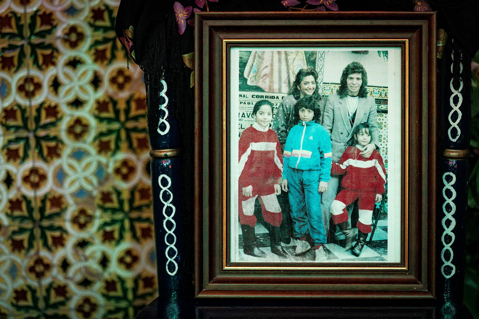 Fotografía de una de las muchas visitas del cantaor y su familia a la Venta.
