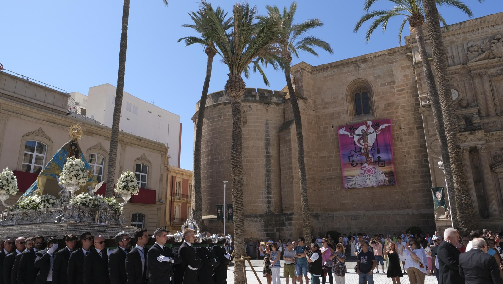 Traslado de la Virgen del Mar a la Catedral de Almería, en imágenes