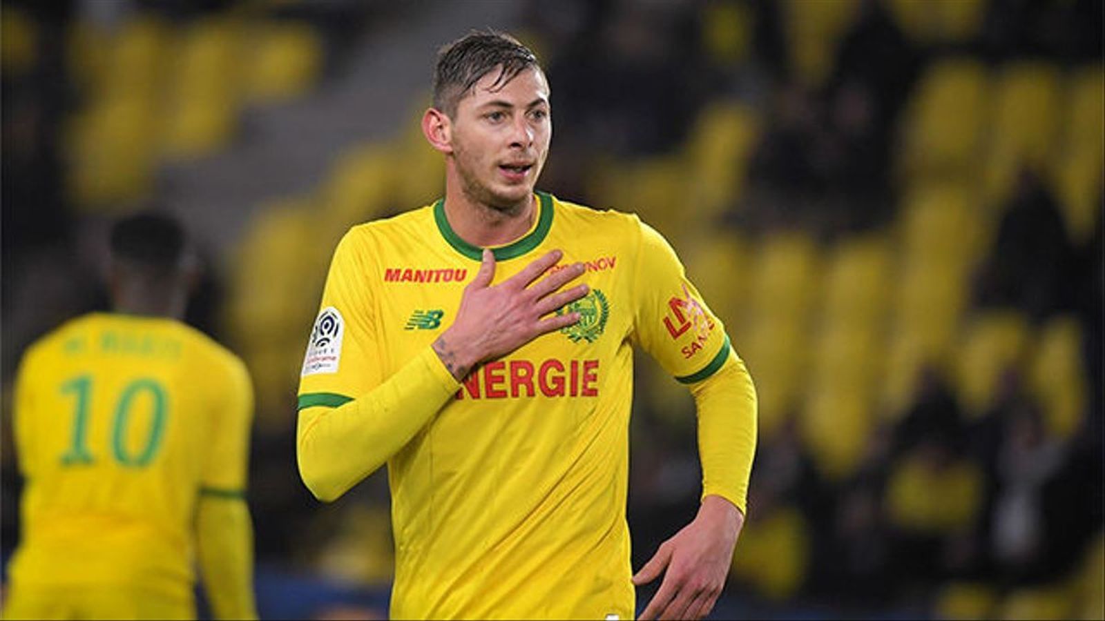 Emiliano Sala  en un partido en la Liga Francesa