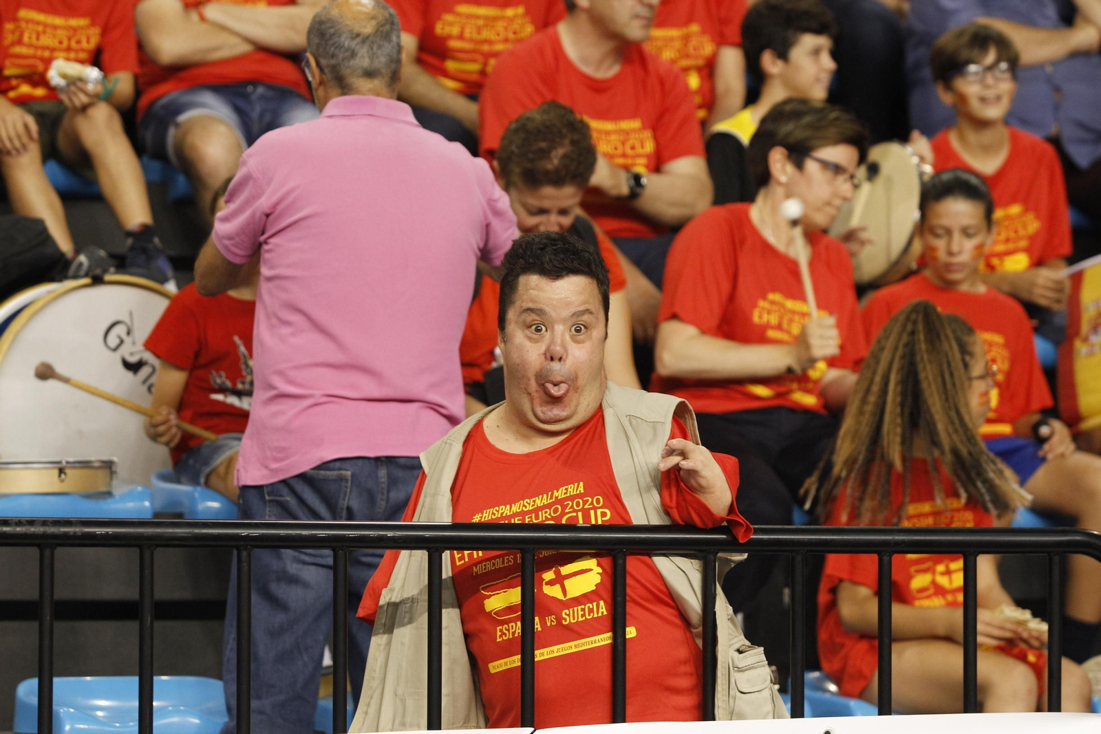 Fotogalería España-Suecia. Balonmano. Palacio Juegos Mediterráneos. Almería