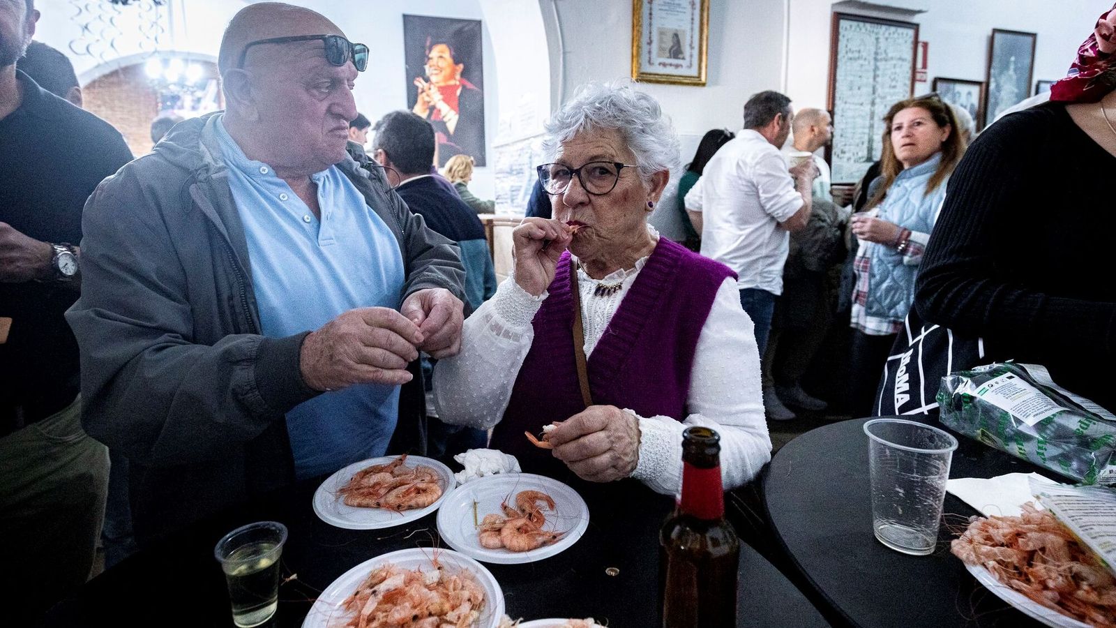 Una imagen de la Gambada en el Carnaval de Cádiz 2026.
