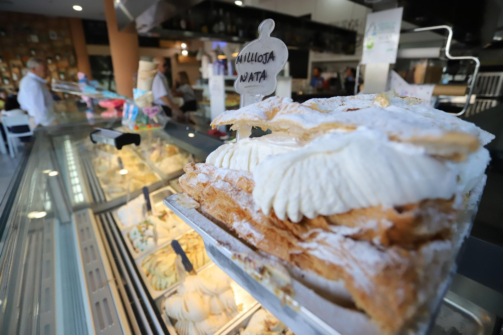 Helado de miloja que representará a la heladería 19 Palmeras en el ‘Gelato World Tour’.