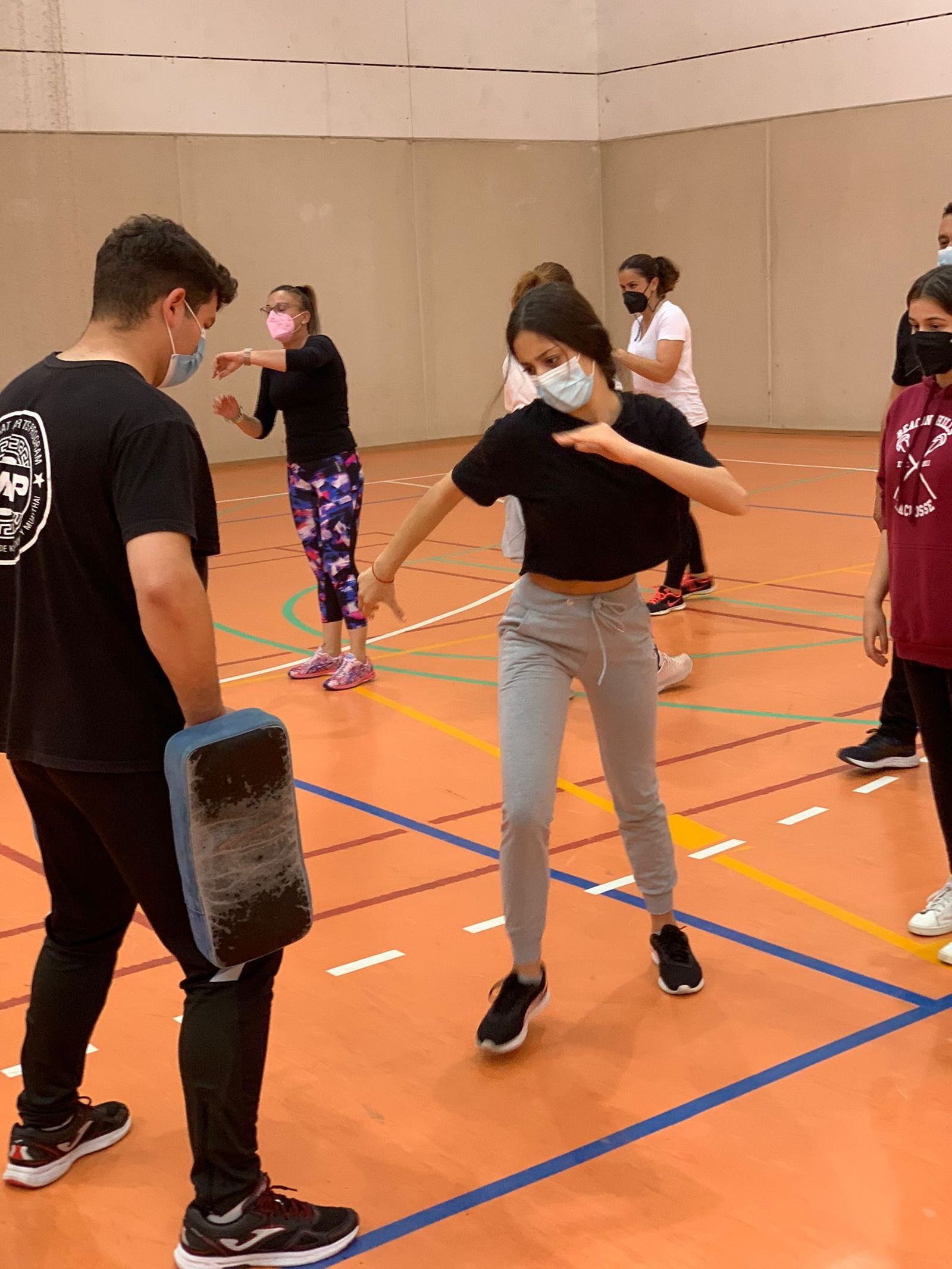 Un instante de la actividad, en Calañas.