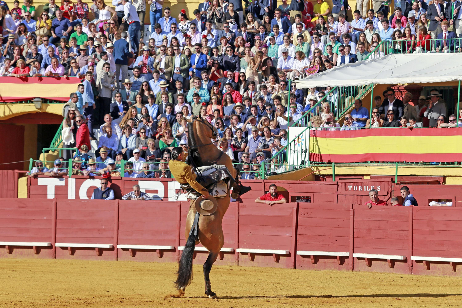 Corrida de Rejones en la plaza de Toros de Jerez