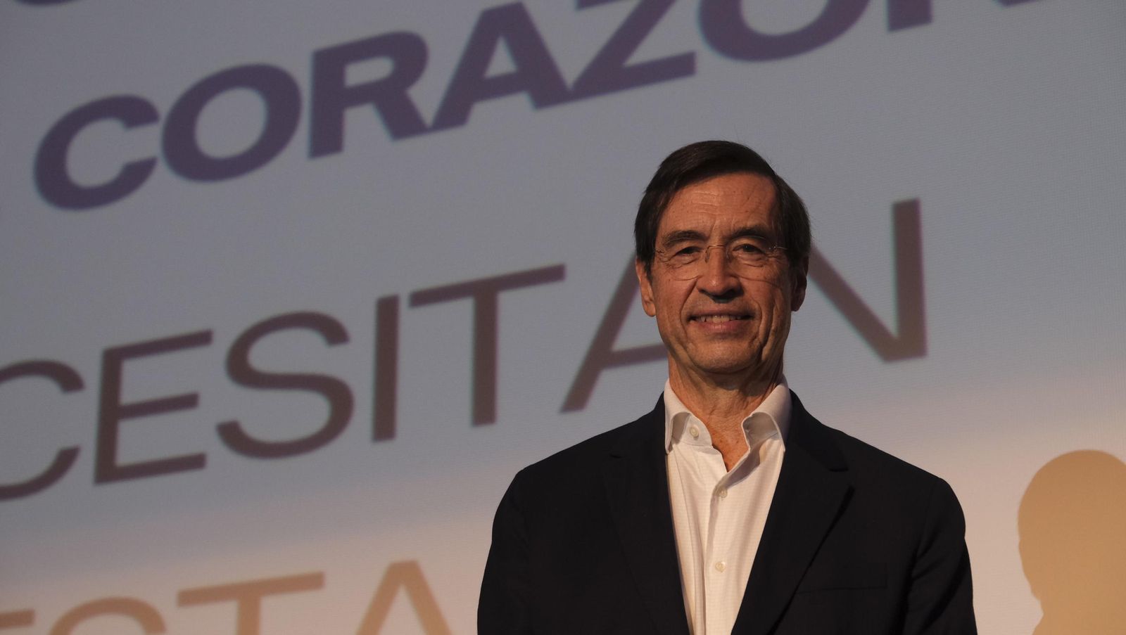 Mario Alonso Puig en su visita a Almería este viernes.