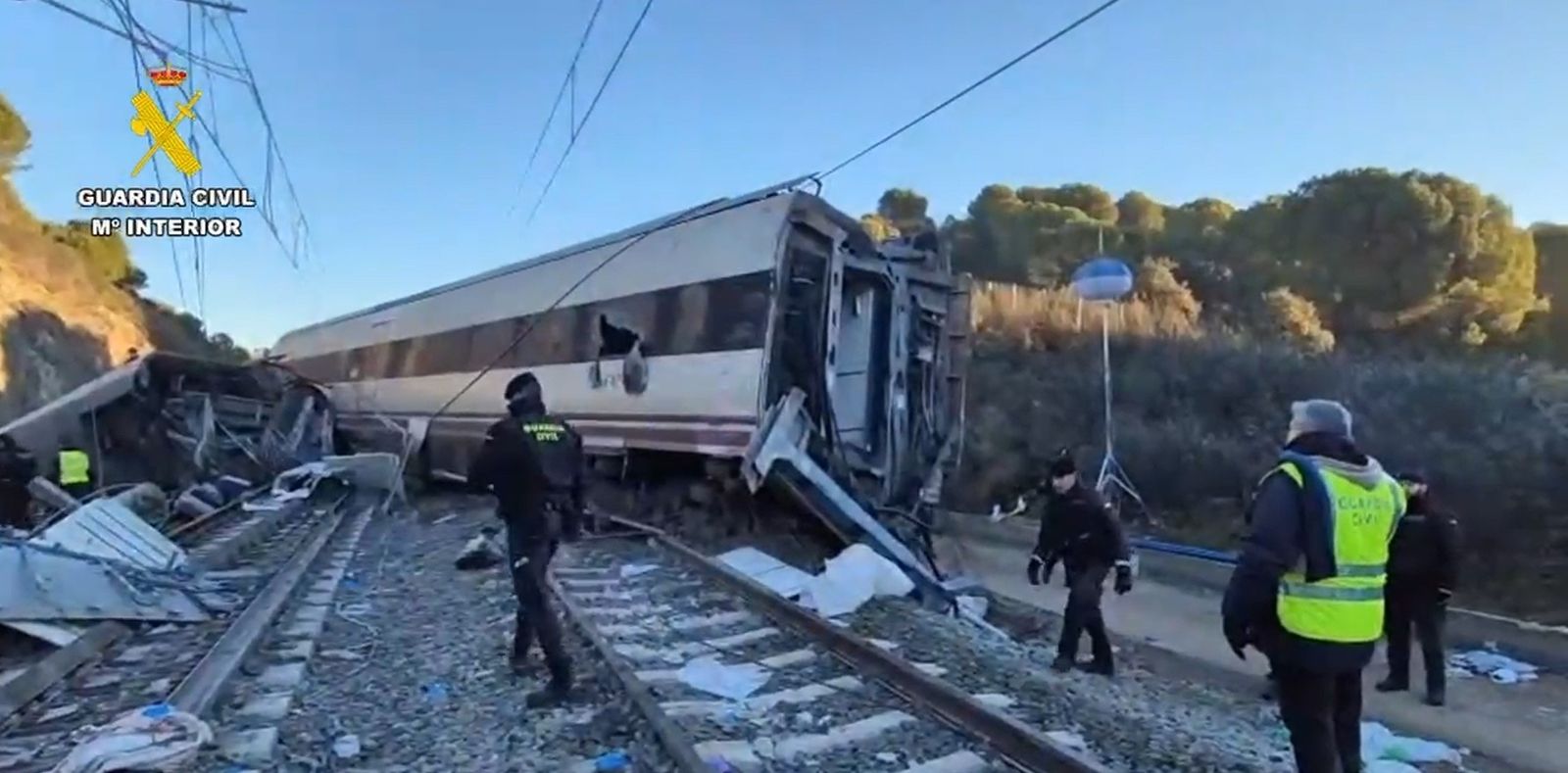 Así han quedado los trenes siniestrados en Adamuz