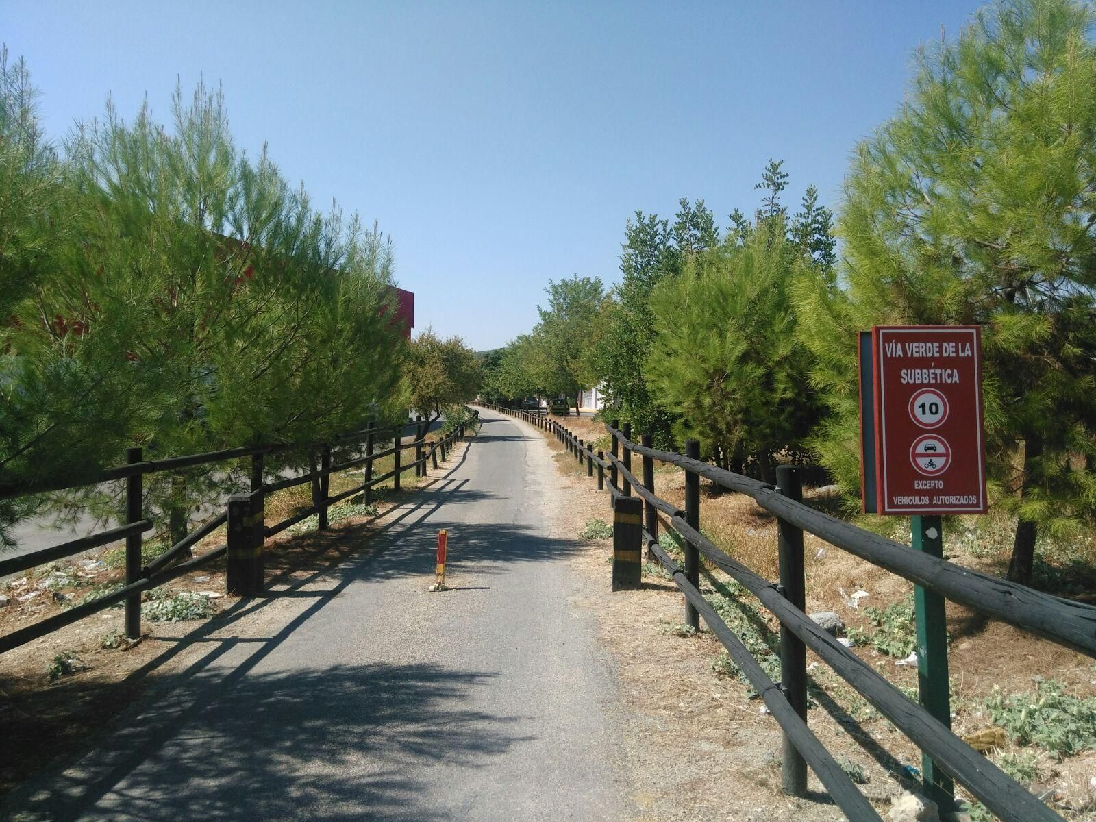 Un camino rural en la Subbética cordobesa.