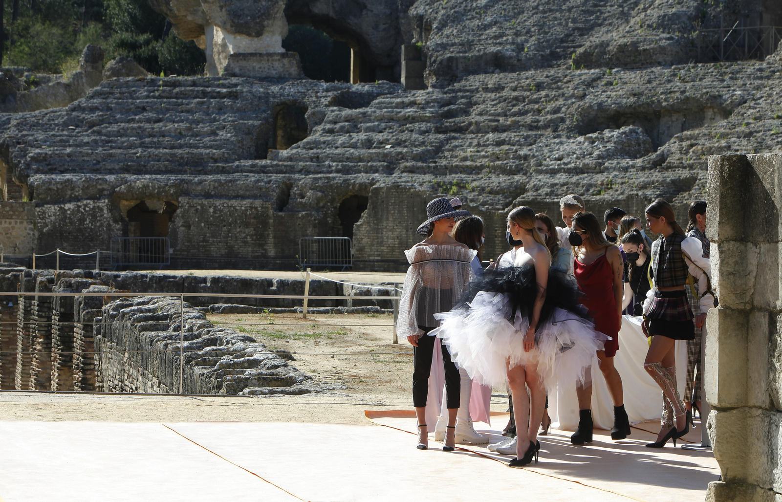 Pase de modelos en Itálica