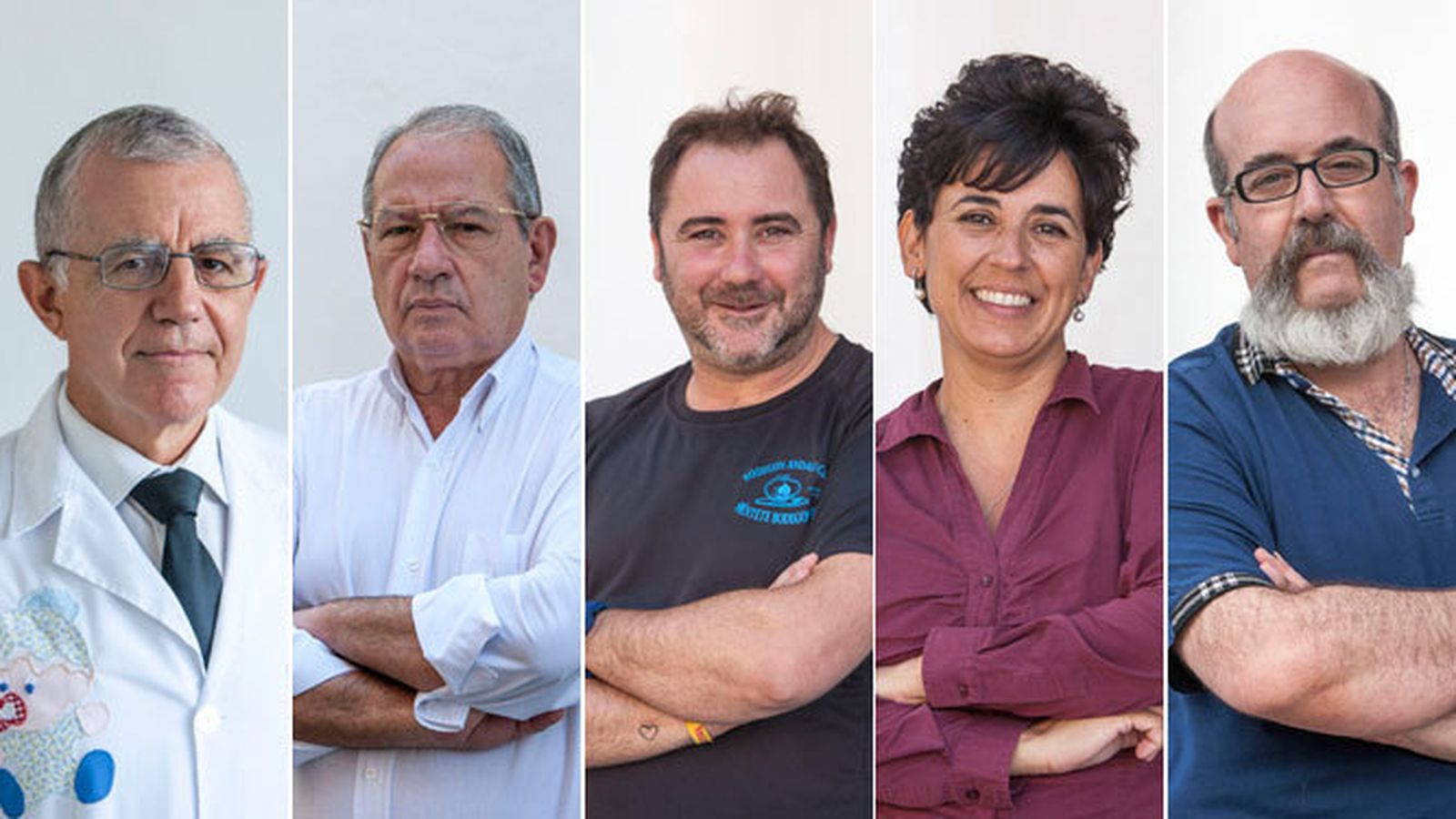 Juan Manuel García-Cubillana (Melchor), Antonio Alba (Gaspar), Alfonso García-Mayor de Londoña (Baltasar), Loli Guerra (Estrella de Oriente) y Luis Domingo (Cartero Real).