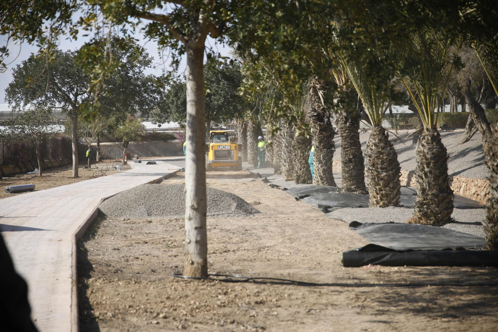 Imágenes de las obras en el parque del Boticario de Almería