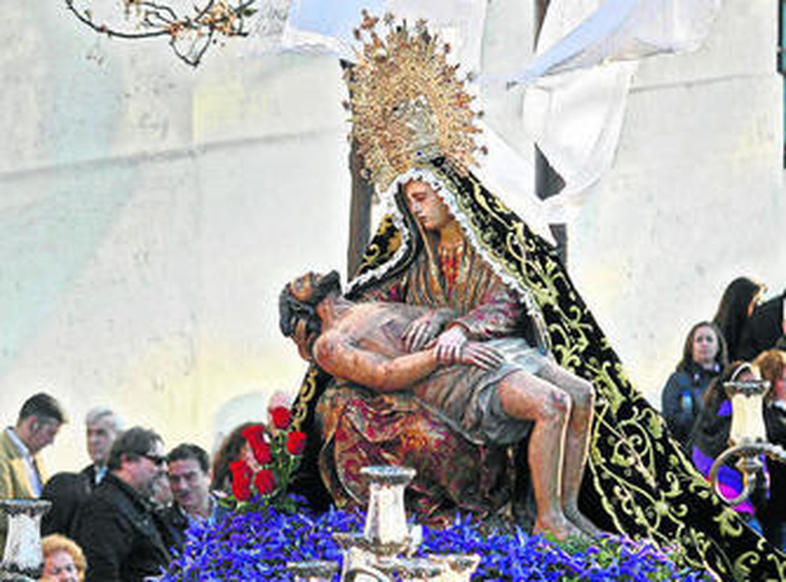 La Virgen de las Angustias, titular de la cofradía del Caminito.