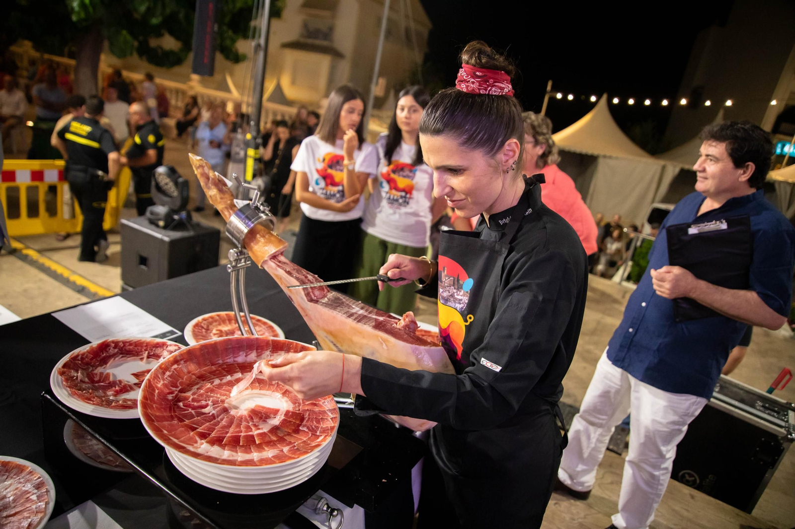Concurso de cortadores de jamón en Serón, en imágenes