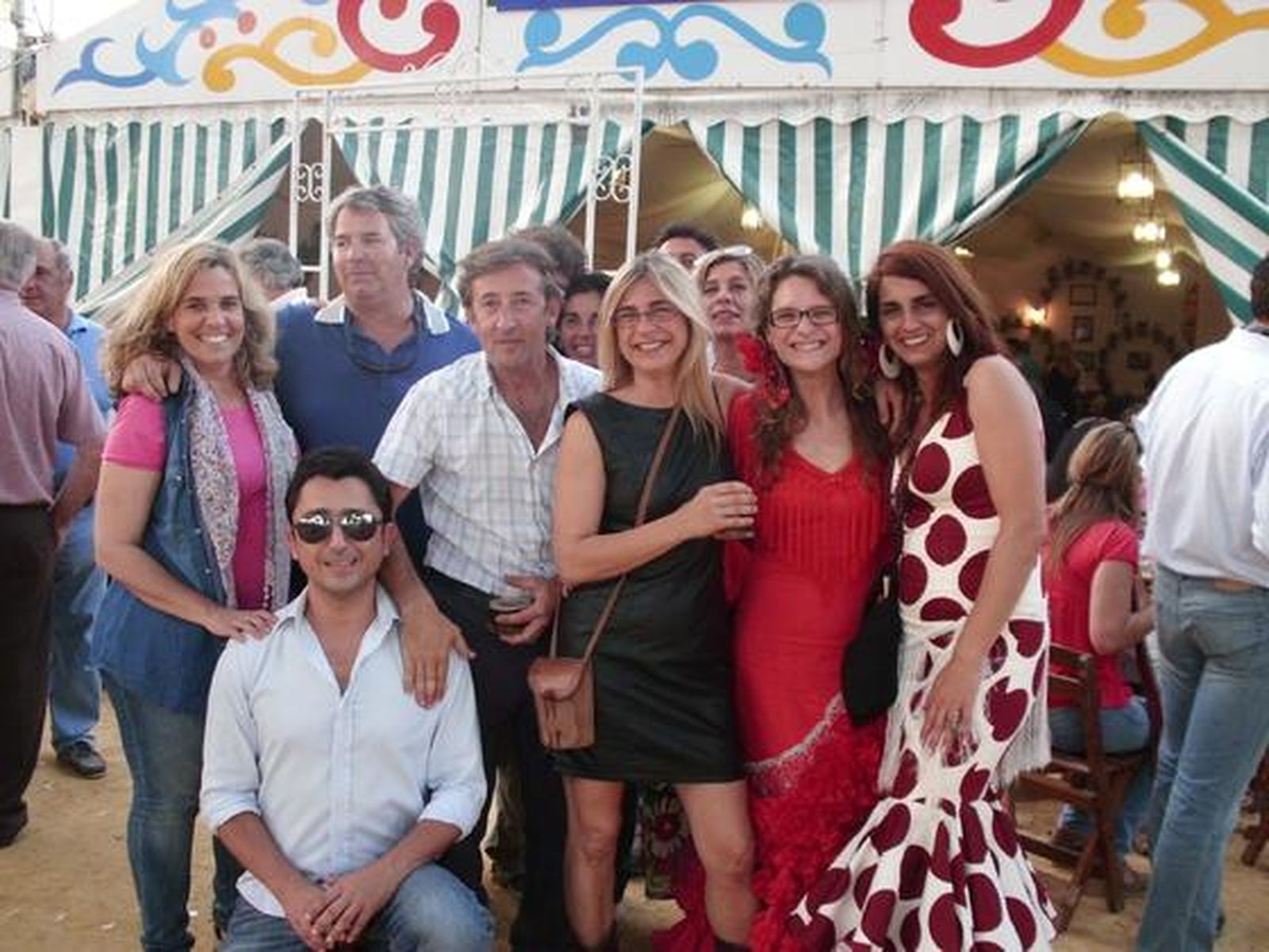 Rosa Romero, Faly Bueno, Nuria Alcaín, Isabel Roselló, José Antonio Luna, Chico Bartolomé y Mónica Díez.