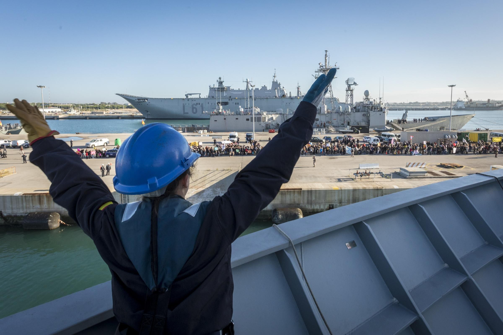 Las mejores imágenes del regreso del 'Castilla' a Rota
