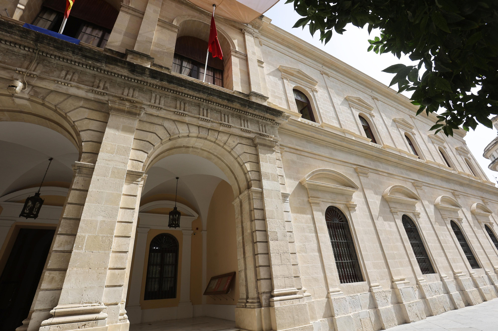 Obras en la fachada del ayuntamiento