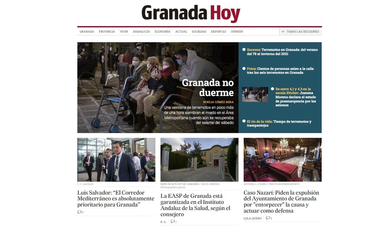 Portada digital de granadahoy.com