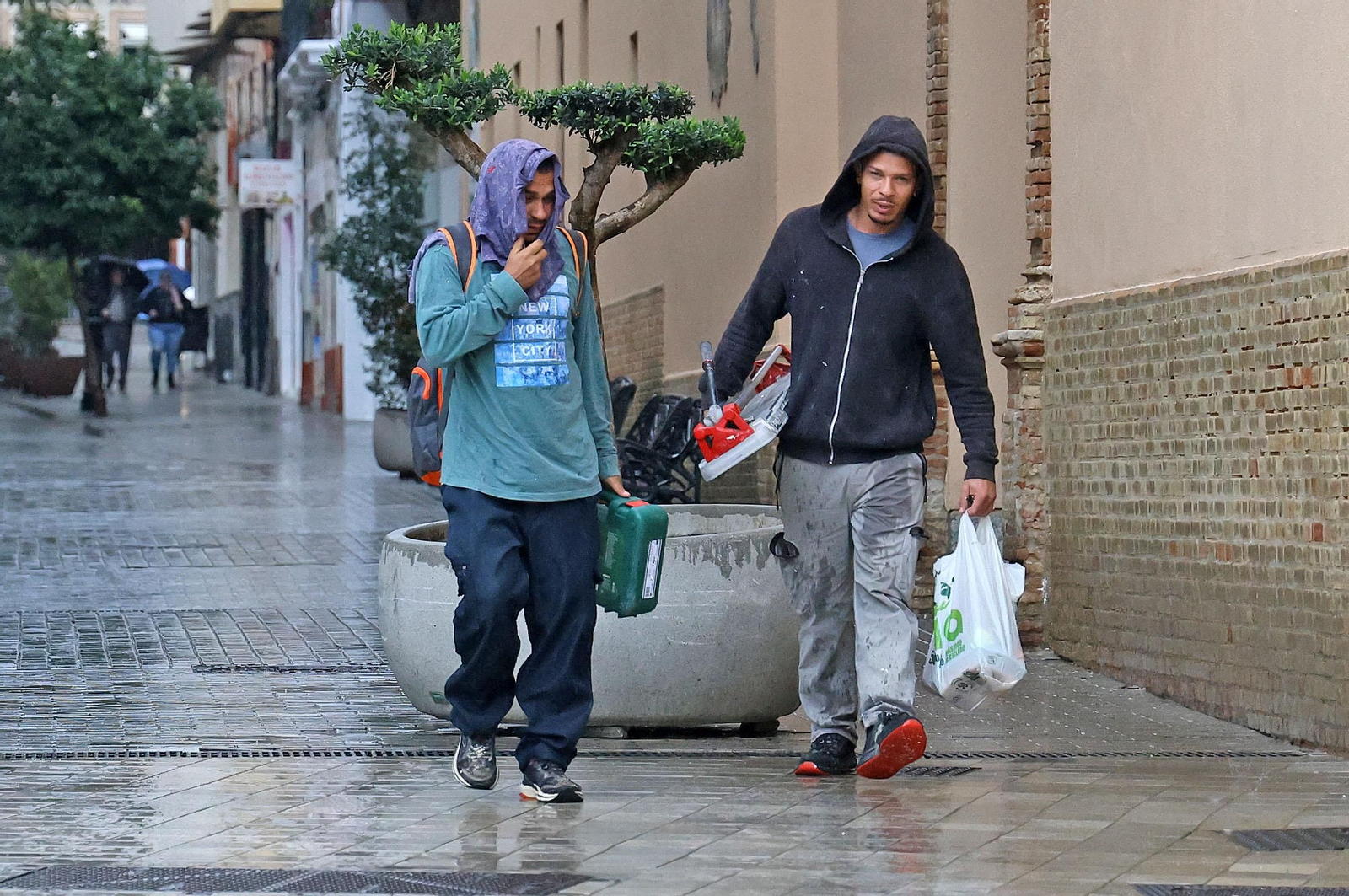 Imágenes del paso de la DANA por Huelva