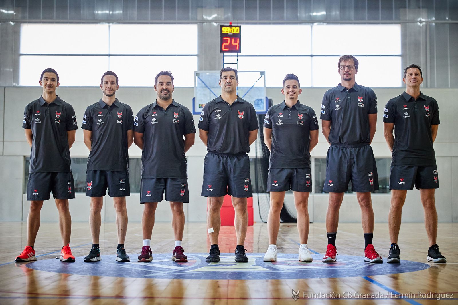 Cuerpo técnico del Covirán Granada