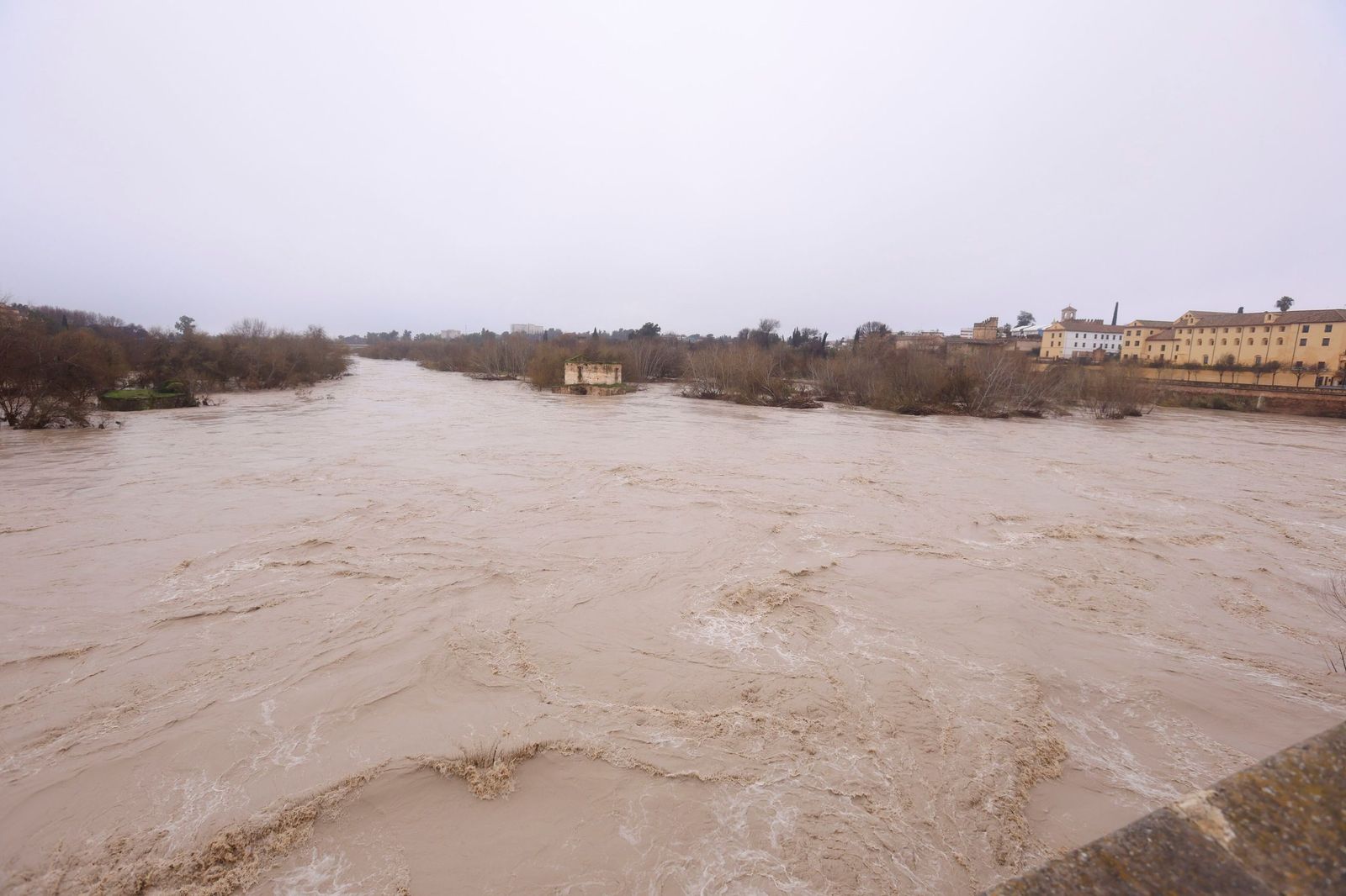 Así pasa el río Guadalquivir este lunes por Córdoba