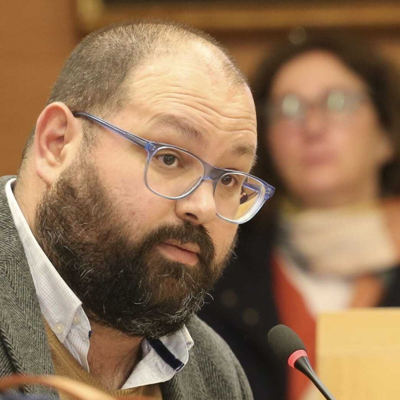 El portavoz del PP y secretario local de la formación, Javier Bello.