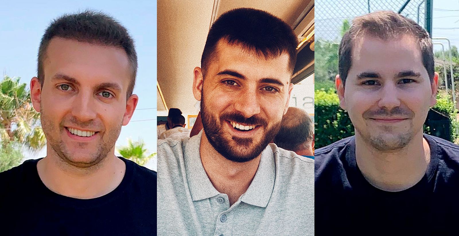 Los fundadores de Chollometro, Adrián del Arco, Miguel Nogales y el sevillano Manuel Zabala.