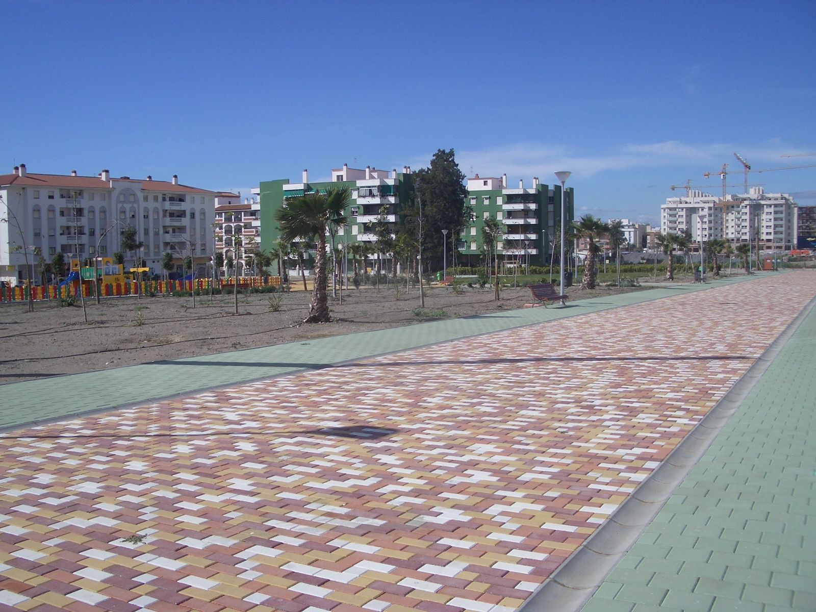 El auditorio se construirá al final del parque.