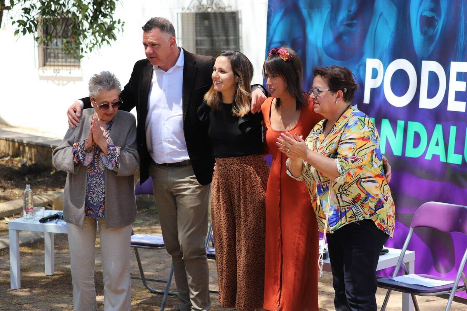 Un acto de Podemos en mayo en Córdoba, donde participó Ione Belarra, ministra y secretaria general de los morados.