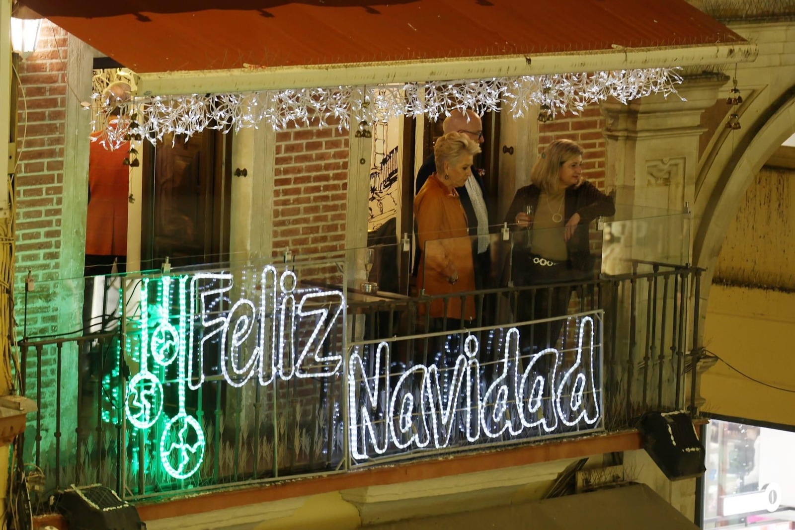 Encendido del alumbrado de Navidad de Málaga, en fotos