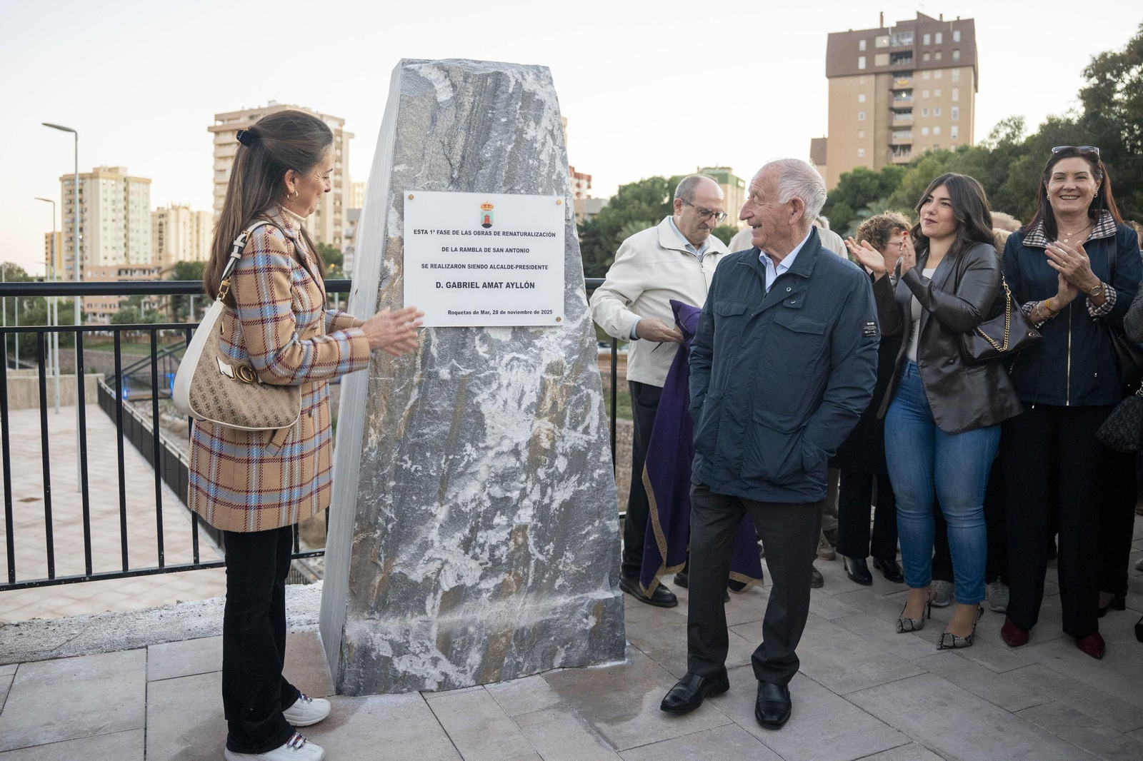 Las imágenes de la inauguración de la primera fase de la adecuación de la Rambla San Antonio de Aguadulce