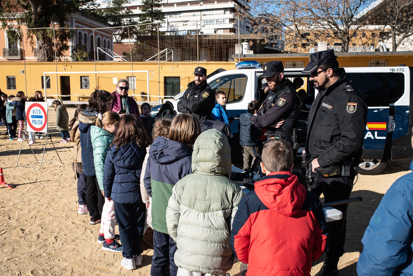 Imágenes de la exhibición de la Policía Nacional en el SAFA Funcadia
