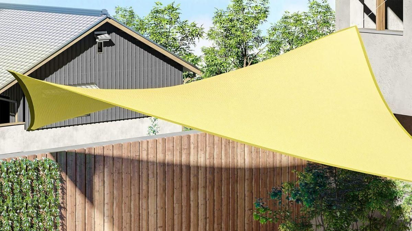 Así es el toldo vela Outsunny perfecto para terrazas y jardines ¡por menos de 30€!
