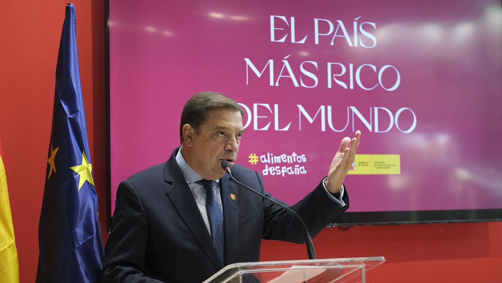 Luis Planas, durante la inauguración de la pasada Fruit Attraction 2021.