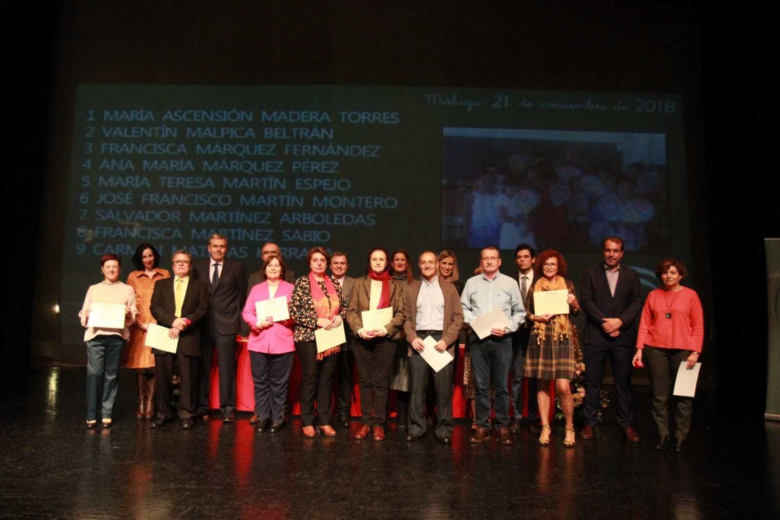 Acto de homenaje a los docentes jubilados en la provincia de Málaga