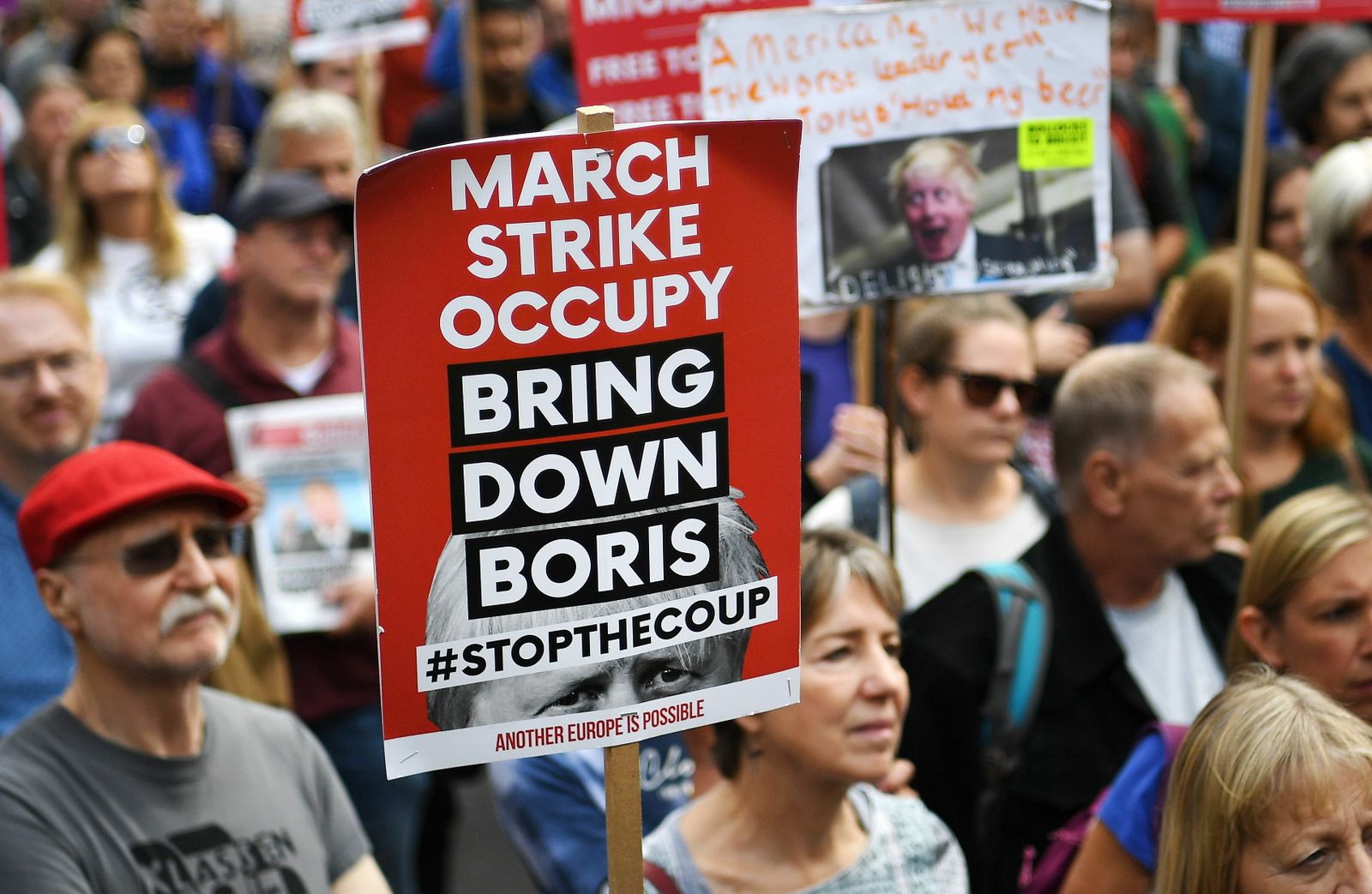 Manifestaciones contra Boris Johnson en Londres