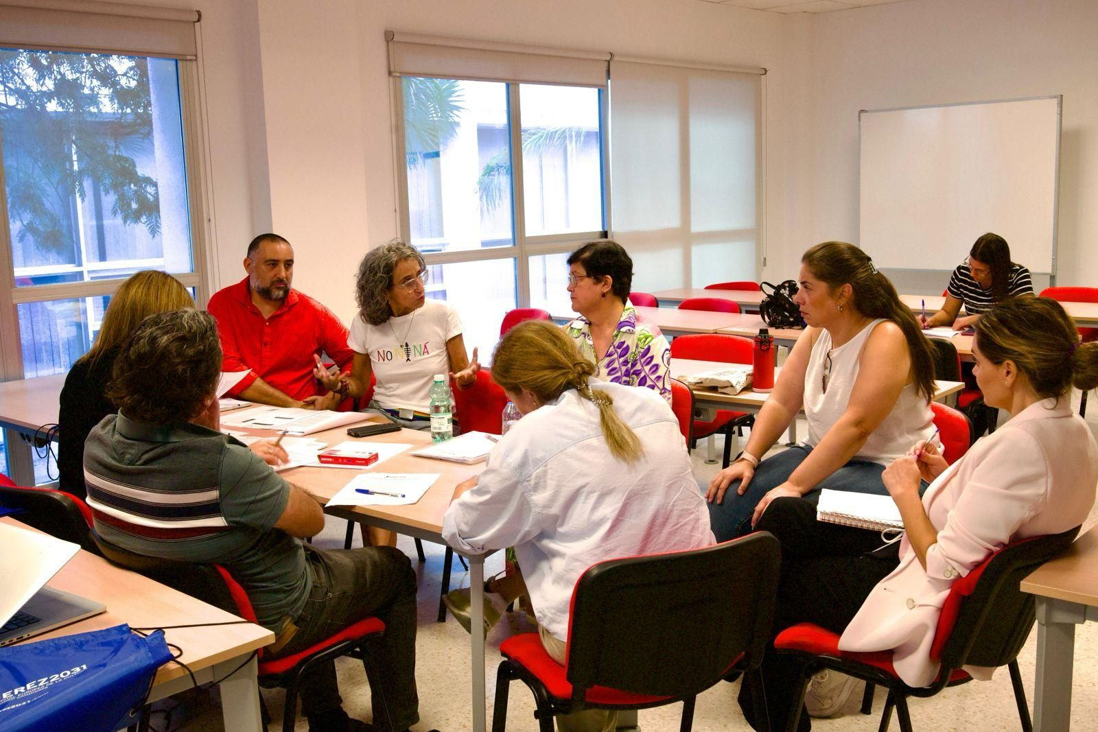 Uno de los encuentros de los Ágoras Projects Proyectos Lab, en el Campus de Jerez.