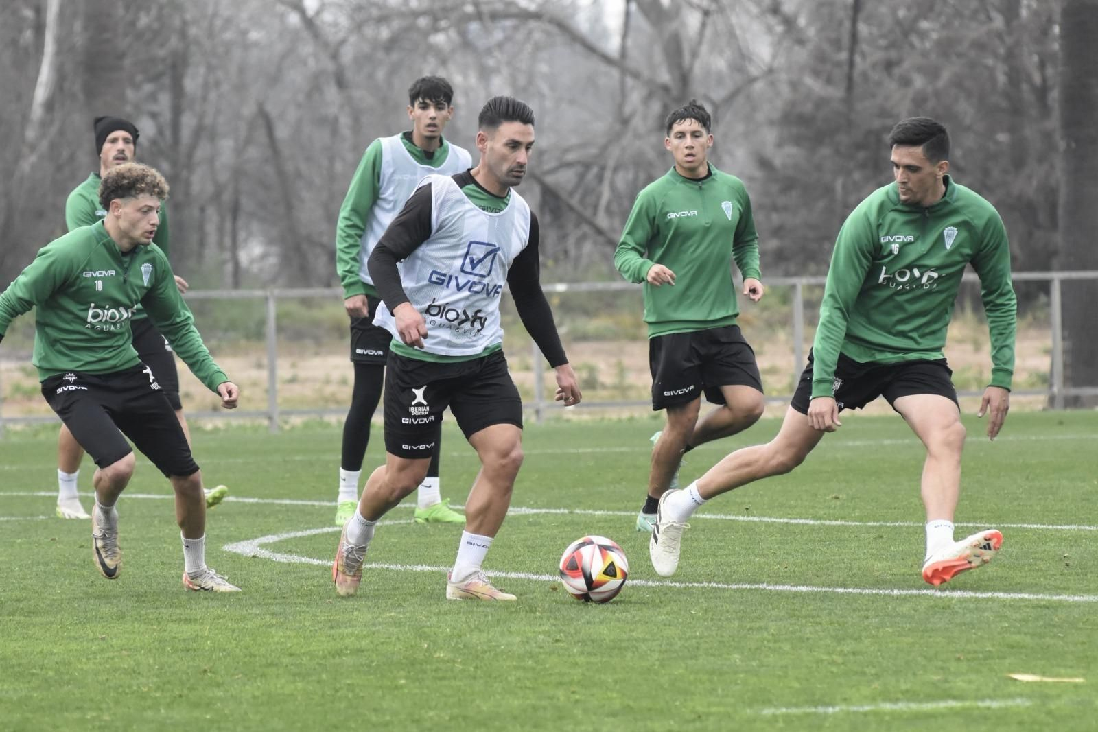 Kike Márquez durante el entrenamiento del pasado miércoles.