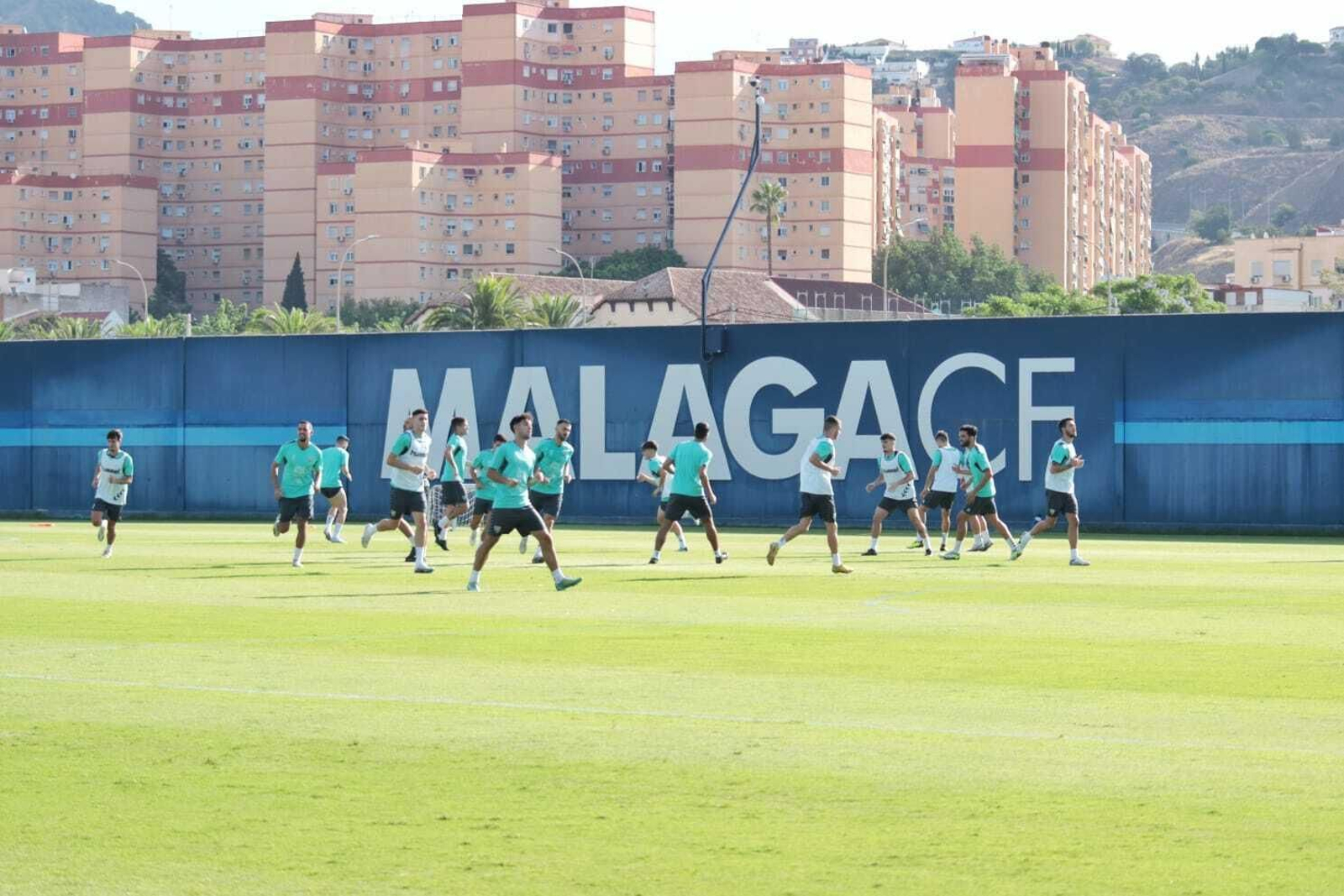 El entrenamiento del Málaga CF, en fotos