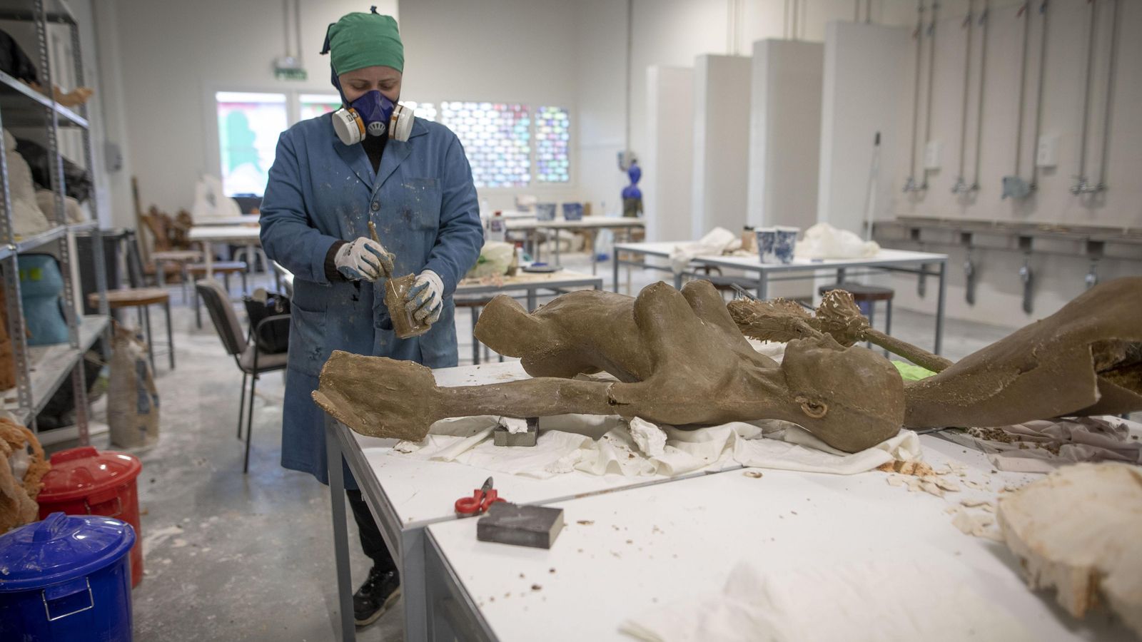 Trabajo en uno de los talleres.