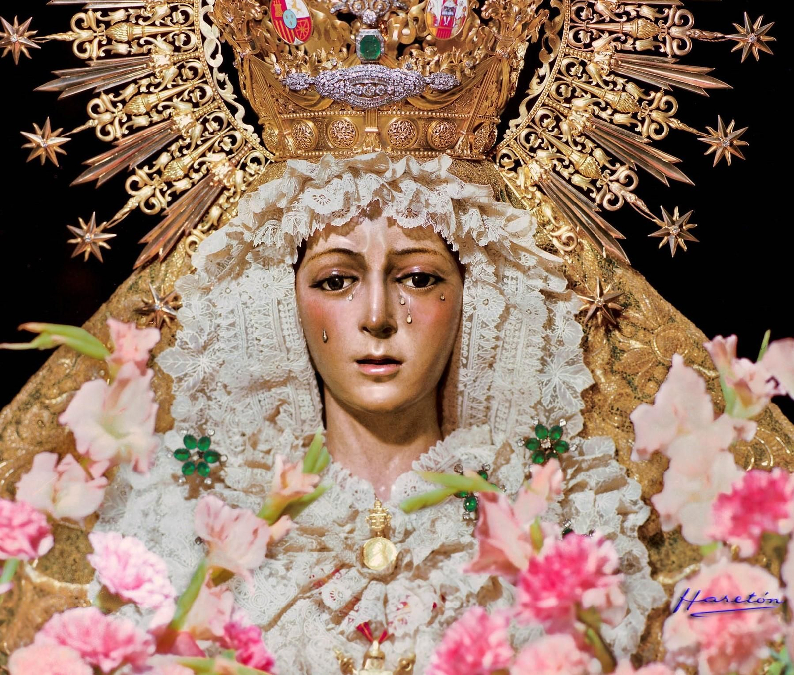 La estampa de la Macarena, de Juan Haretón, que llegó al Amazonas.