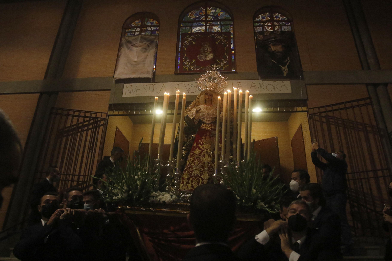 El traslado de la Virgen de la O de Córdoba, en imágenes