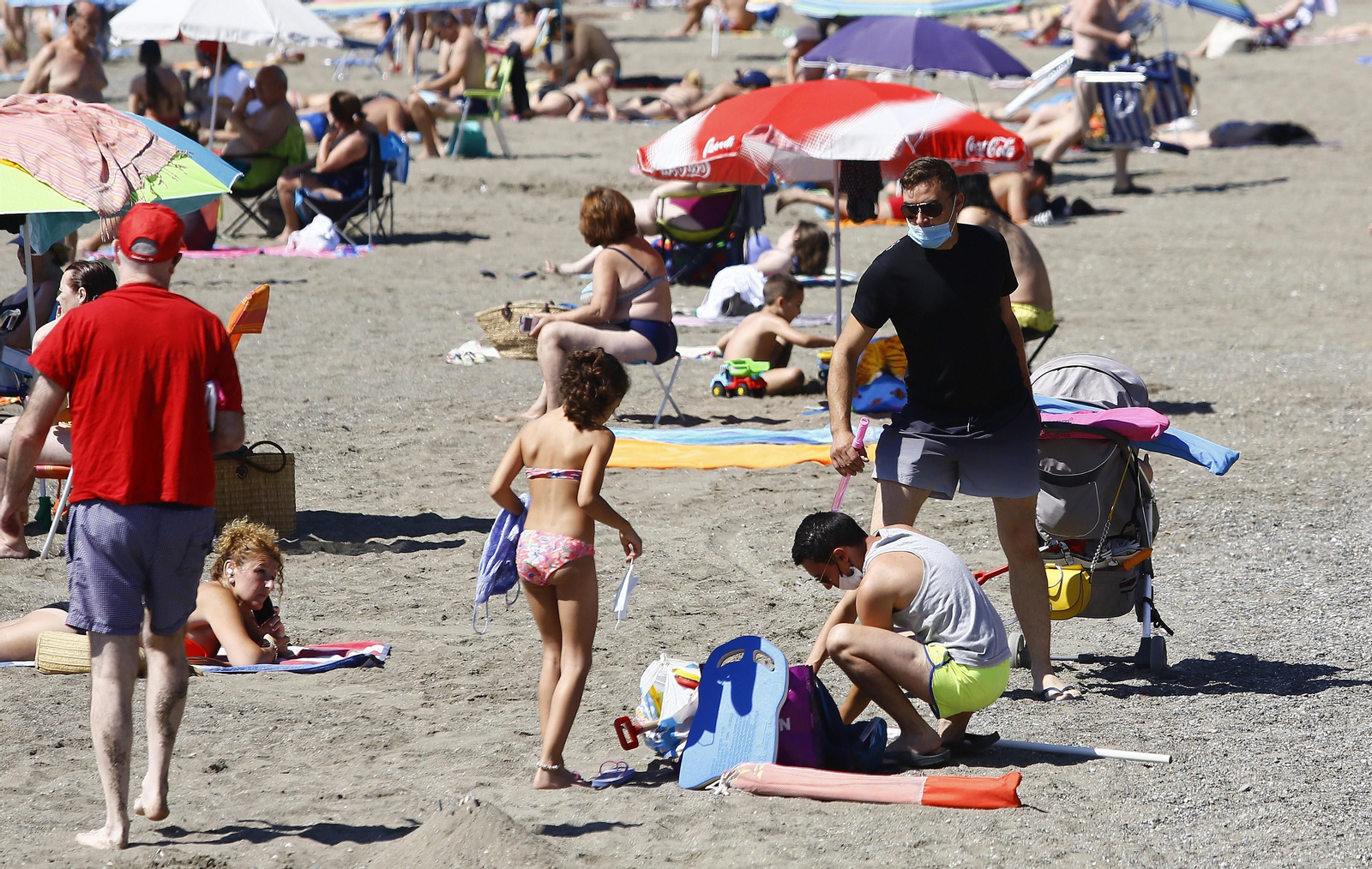 Fotos del primer domingo de playa sin el estado de alarma