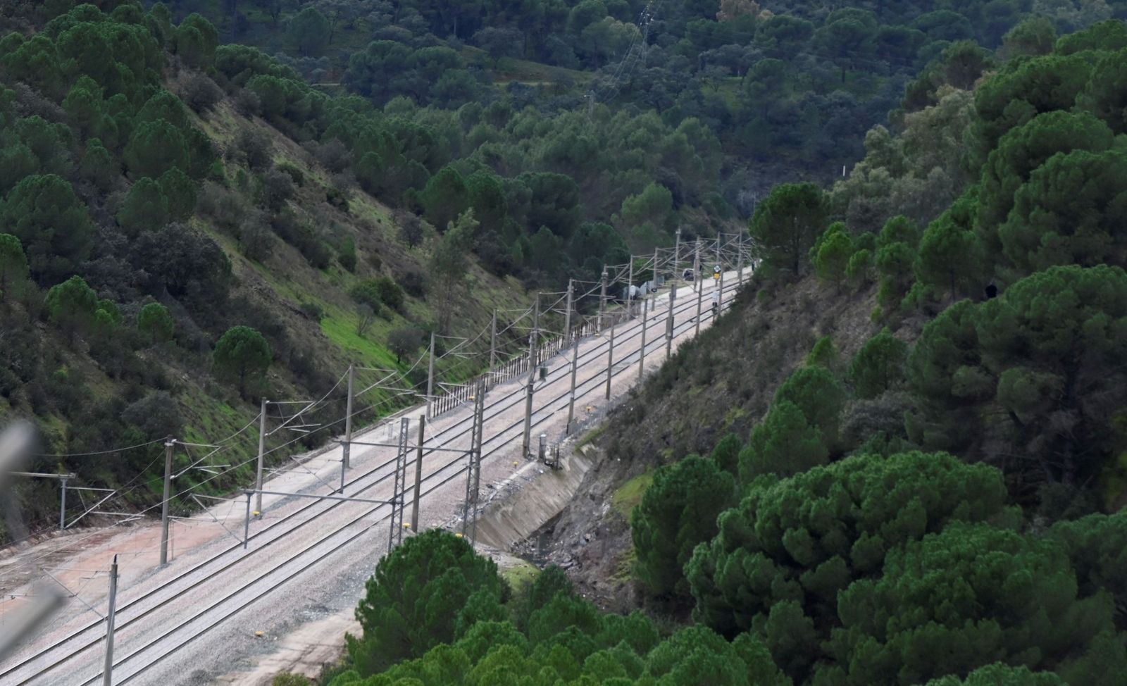 Los trenes vuelven a Adamuz un mes después de la tragedia, en imágenes