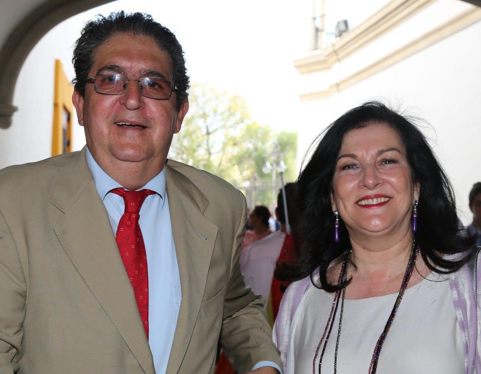 José Joaquín Gallardo, Decano del Colegio de Abogados,  y Reyes Navarro