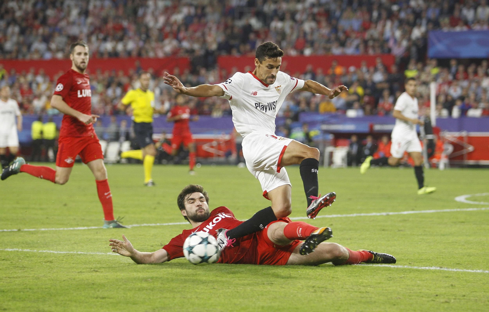 El Sevilla-Spartak, en imágenes