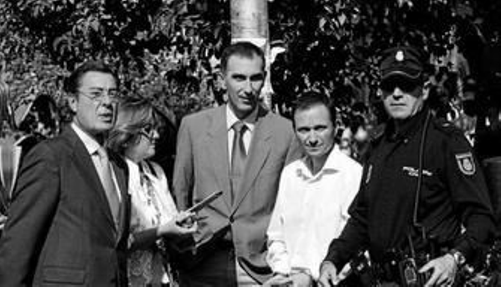 Sánchez de Puerta, Rodríguez Lainz y Bretón, el día de la reconstrucción de los hechos.