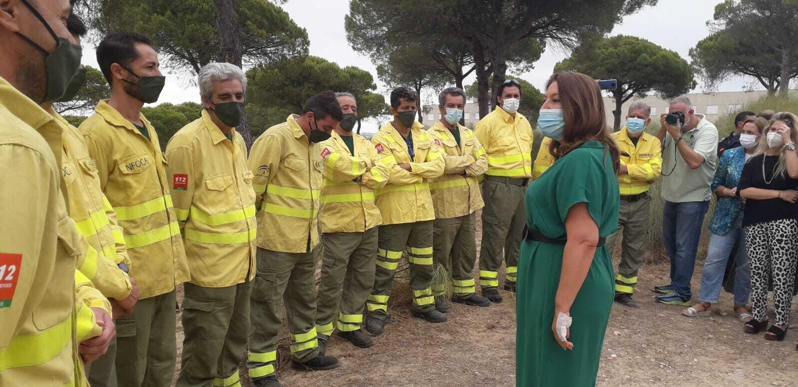 La consejera de Agricultura, Carmen Crespo, en Barbate