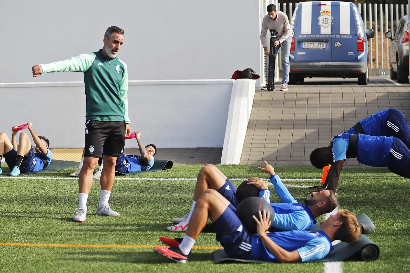 Imágenes del entrenamiento del Recreativo de Huelva