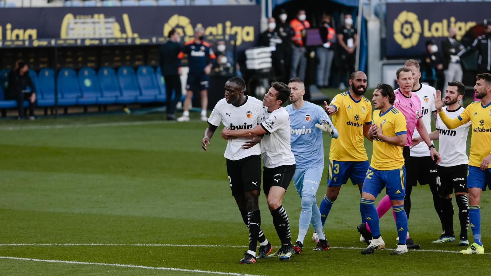 Las Imágenes del partido Cádiz-Valencia