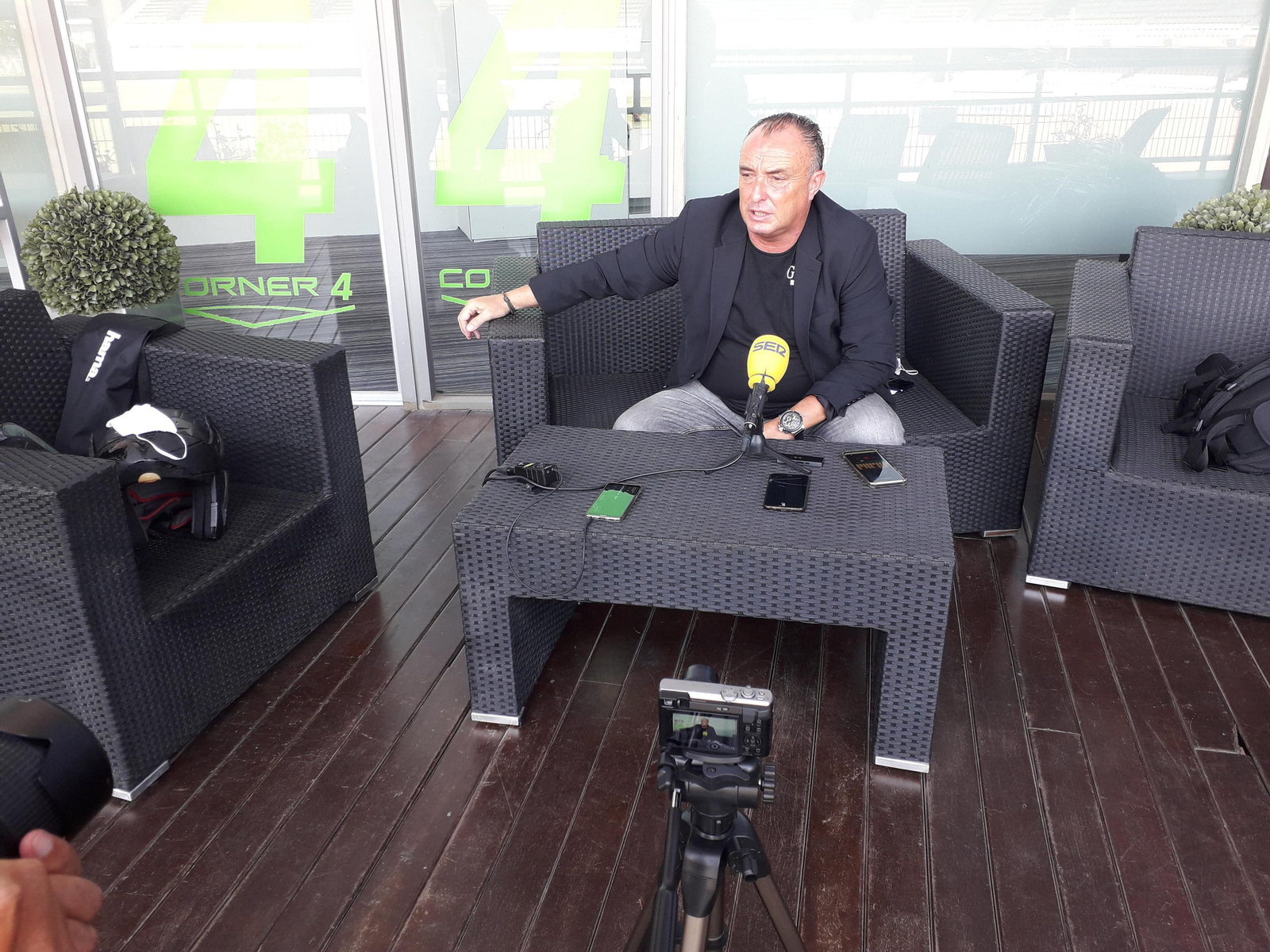 Josu Uribe, en su última rueda de prensa antes de la cita ante el Ciudad de Lucena.